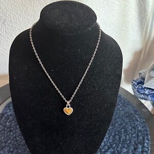 Gold Heart Pendant Necklace